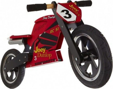 Беговел 12&quot; Kiddi Moto Heroes деревянный, с автографом Joey Dunlop TT