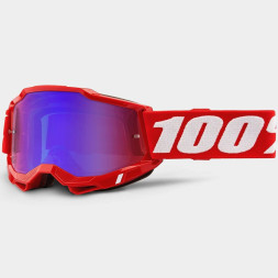 Мото очки 100% ACCURI 2 Goggle Red - Mirror Red/Blue Lens, Mirror Lens