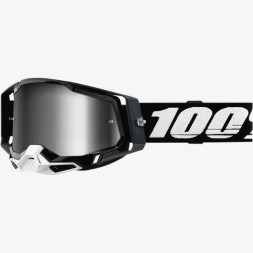 Мото очки 100% RACECRAFT 2 Goggle Black - Mirror Silver Lens, Mirror Lens