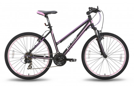Велосипед 26&#039;&#039; PRIDE STELLA черно-розовый матовый 2016