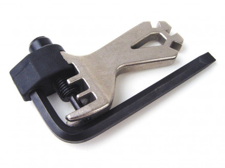 Инструмент для выжимки цепи Author AHT-551 с спицным ключем, вес 85 гр.