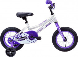 Велосипед 12&quot; Apollo NEO girls фиолетовый/белый