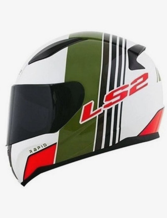 Мотошлем LS2 FF353 Rapid Multiply White Green Red
