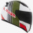Мотошлем LS2 FF353 Rapid Multiply White Green Red