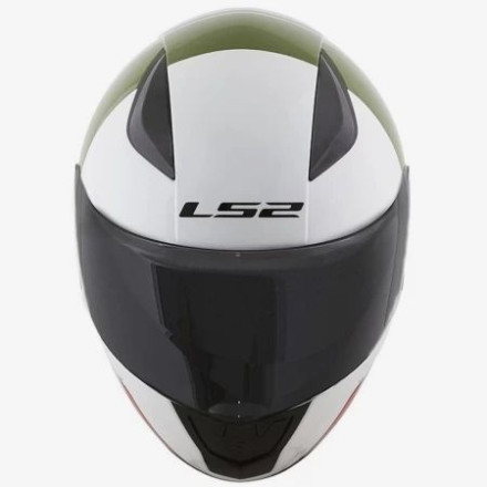 Мотошлем LS2 FF353 Rapid Multiply White Green Red