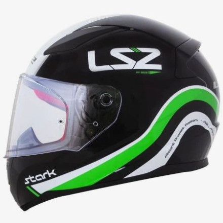 Мотошлем LS2 FF353 Rapid Stark Black Green White