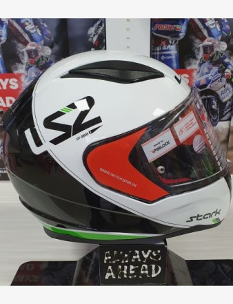 Мотошлем LS2 FF353 Rapid Stark Black Green White