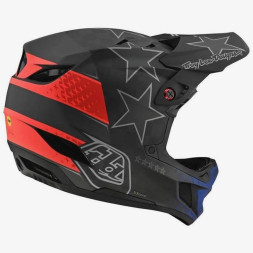 Вело шлем фуллфейс TLD D4 Carbon [Freedom 2.0 Black/Red]