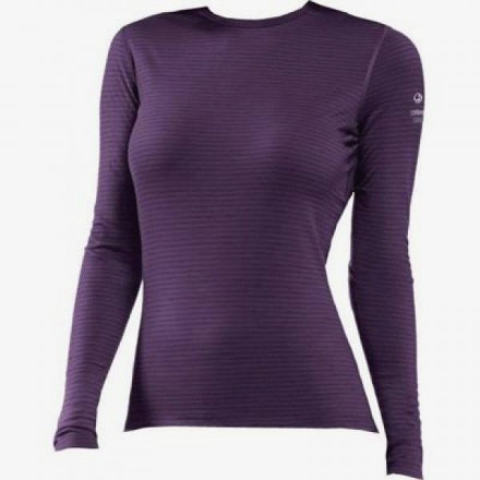 Футболка с длинным рукавом Icebreaker BF 200 Oasis LS Crewe WMN Stripe lotus overdye