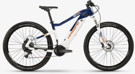 Велосипед Haibike SDURO HardNine 5.0 i500Wh NX 19 HB YCS, бело-сине-оранжевый, 2019