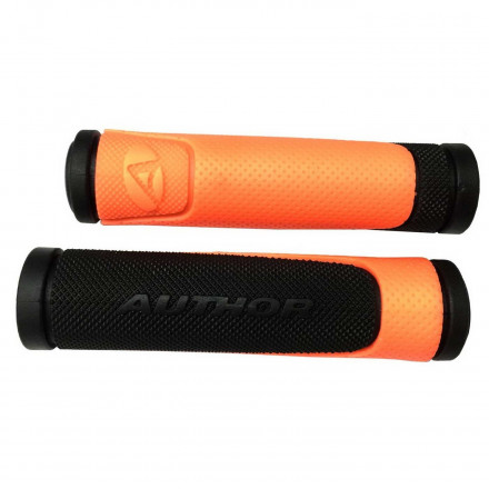 Грипсы Author AGR R600 D3 l.130mm (orange-neon/black)