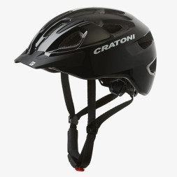 Велошлем Cratoni C-Swift чёрный глянцевый