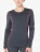 Футболка с длинным рукавом Icebreaker 200 Oasis Deluxe LS Crewe WMN Jet HTHR/Black/PRISM