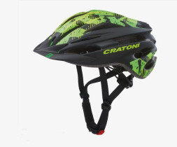 Велошлем Cratoni Pacer чёрный/зелёный матовый