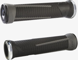 Грипсы ODI AG-1 Signature Black/Graphite w/ Silver clamps (черно - графитовые с серебряными замками)