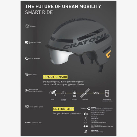 Велошлем Cratoni SmartRide графит матовый