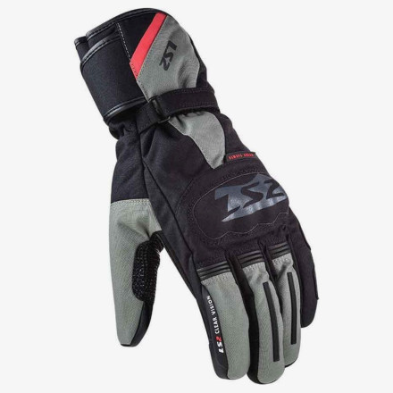 Мотоперчатки влагостойкие LS2 SNOW MAN GLOVES BLACK GREY