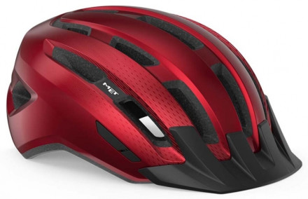 Шолом MET DOWNTOWN CE RED | GLOSSY