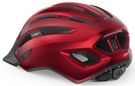 Шолом MET DOWNTOWN CE RED | GLOSSY