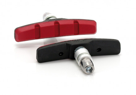 Тормозные колодки XLC V-Brake тормозные колодки BS-V01 2 пары, 70 мм, цвет: черно-красный SB-Plus