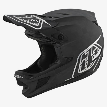 Вело шлем фуллфейс TLD D4 Carbon [Stealth Black/Silver]