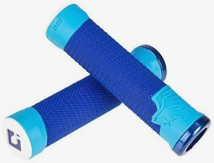 Грипсы ODI AG-2 Blue/Lt blue w/ Blue clamps (синие с синими замками)