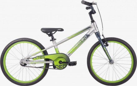 Велосипед 20&quot; Apollo NEO boys Brushed Alloy / Slate / Lime Green Fade