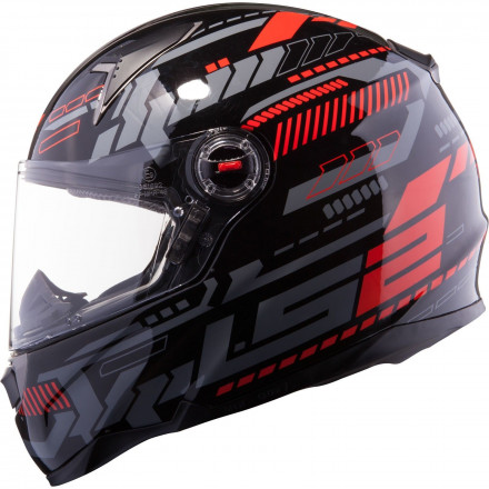 Мотошлем LS2 FF396 FT2 TRON, BLACK RED