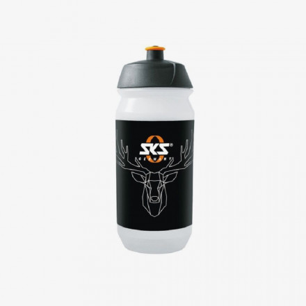 Фляга SKS DRINKING BOTTLE &quot;&quot;DEER`S HEAD&quot;&quot; - 500ML TRANSPARENT&quot;