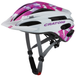 Велошлем Cratoni Pacer Junior белый/розовый глянцевый