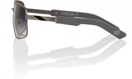 Очки велосипедные 100% “HAKAN” Sunglasses Brushed Silver - Grey Gradient Tint