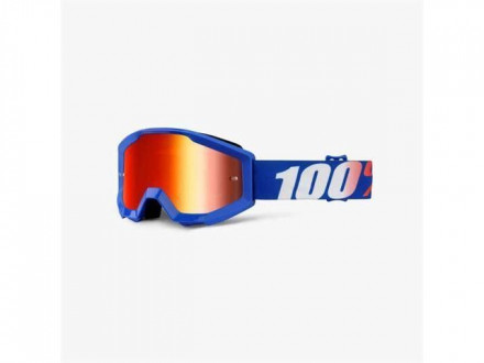 Детские мото очки 100% STRATA JR Goggle Nation - Mirror Red Lens