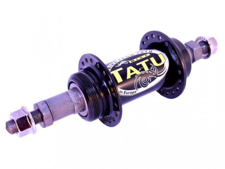 Втулка задняя Tatu-Bike  MTB стальн.36h черн.резьбовая на гайках 370 гр