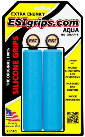 Грипсы ESI Extra Chunky Aqua, голубые