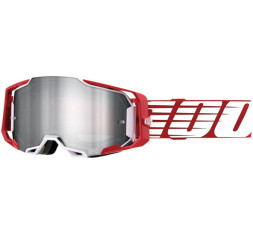 Окуляри 100% ARMEGA Goggle Oversized Deep Red - Flash Silver Lens, Mirror Lens