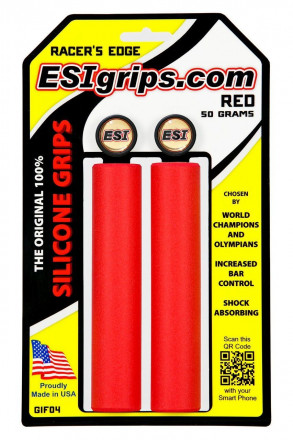 Грипсы ESI Racer&#039;s Edge Red, красные