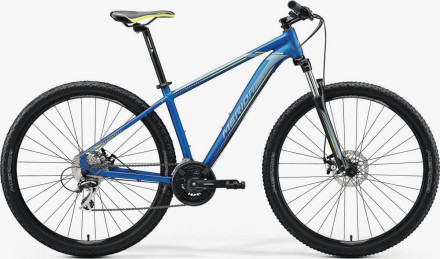 Велосипед MERIDA 2020 BIG.NINE 20-MD SILK MEDIUM BLUE(SILVER/YELLOW)
