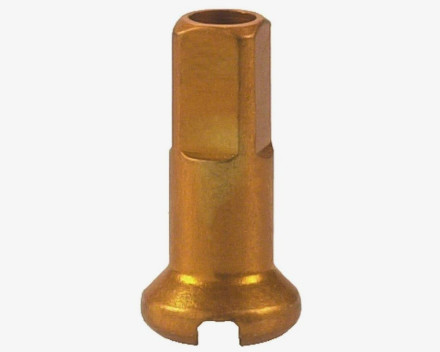 Ниппели алюминиевые DT nipples in light alloy gold 2.0 x 12 mm 30-008 х100шт