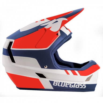 Шлем Bluegrass Legit White Red Blue | Matt