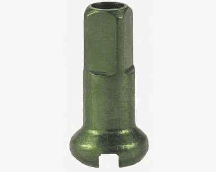 Ниппели алюминиевые DT nipples in light alloy green 2.0 x 12 mm 30-008 х100шт