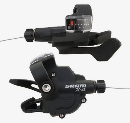 Манетки Sram 09A SL X.4 TRIGGER SET 8SP R INDEX F