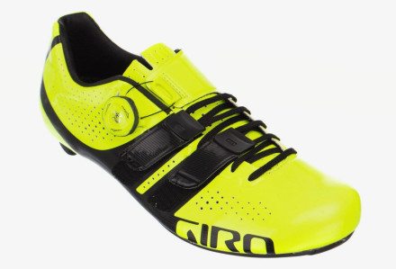 Велосипедні туфлі шосе Giro Factor Techlace Highlight жовт./чорн.