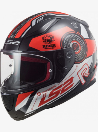 Мотошлем LS2 FF353 RAPID STRATUS GLOSS BLACK RED SILVER