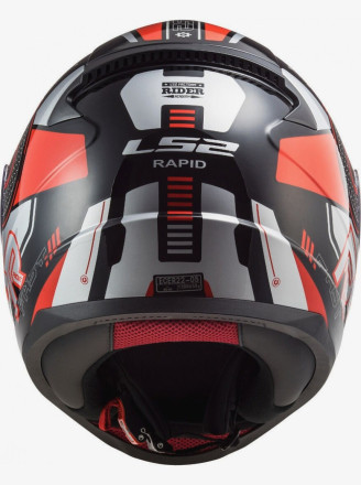 Мотошлем LS2 FF353 RAPID STRATUS GLOSS BLACK RED SILVER