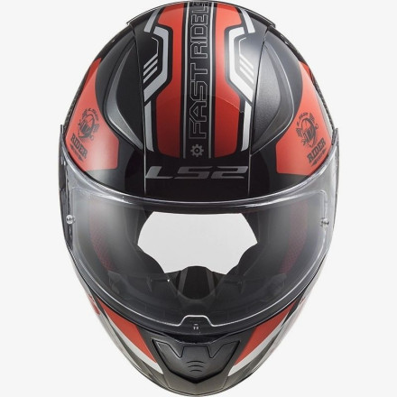 Мотошлем LS2 FF353 RAPID STRATUS GLOSS BLACK RED SILVER