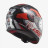 Мотошлем LS2 FF353 RAPID STRATUS GLOSS BLACK RED SILVER