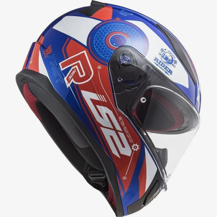 Мотошлем LS2 FF353 RAPID STRATUS GLOSS BLUE RED WHITE