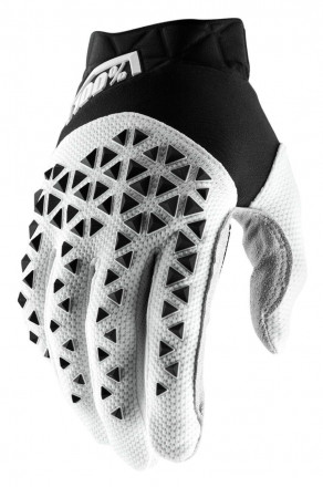 Мото перчатки Ride 100% AIRMATIC Glove [Black/White/Silver]