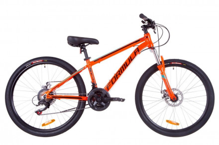 Велосипед 26&quot; Formula THOR 1.0 AM 14G DD рама-14&quot; Al оранжево-черный с бирюзовым 2019