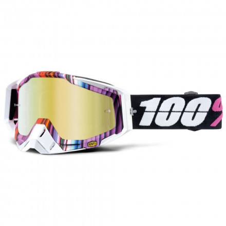 Мото очки 100% RACECRAFT Goggle Glitch - Mirror Gold Lens